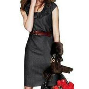 J.Crew Ribbon Ravine dress black size 6